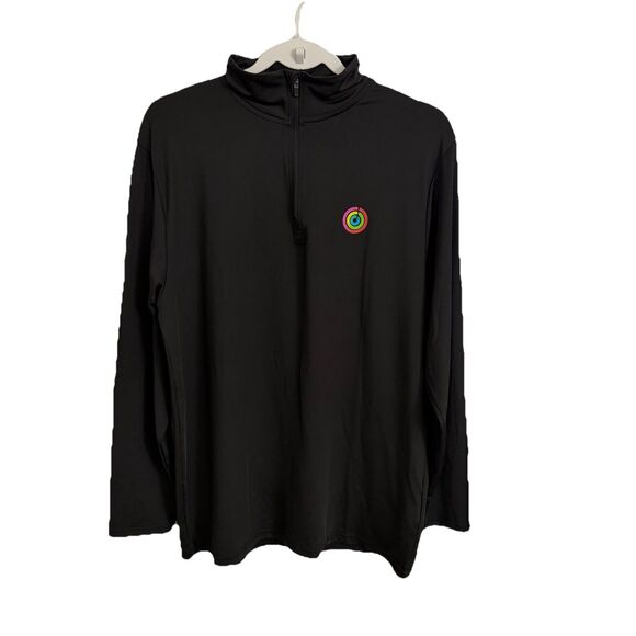 Apple Tops - Apple logo Close Your Rings 1/4 zip Pullover Unisex Medium Employee Challenge